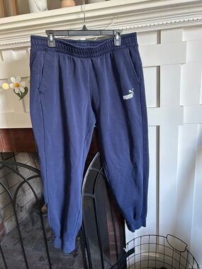 Boys XL Puma Navy Jogger Sweatpants